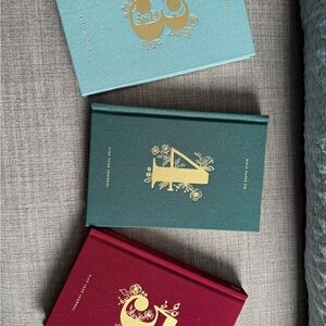 Rifle Paper Co. Gold Foil Numbered Notebooks - Teal, Red, Green